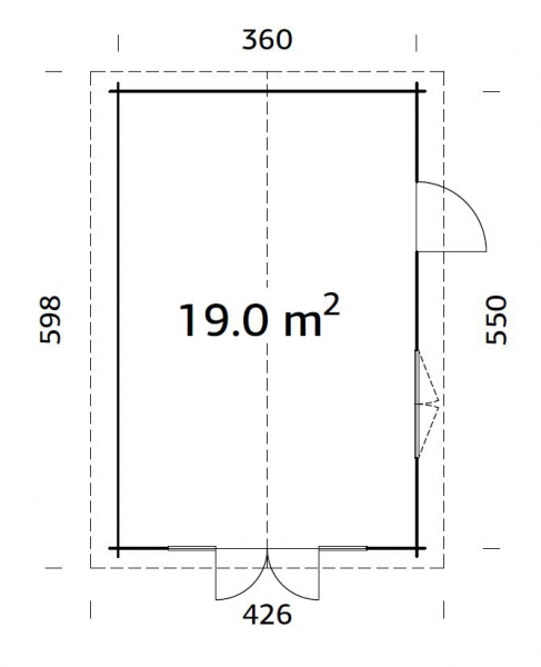 Das Blockbohlen Gartenhaus Irene 1 von Palmako finden Sie mit Aubauservice bei Holzhaus Helle.