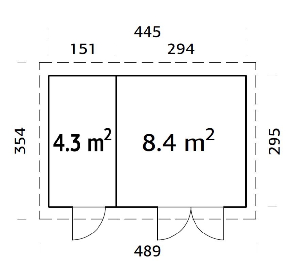 Gartenhaus  Lara 12,7m²