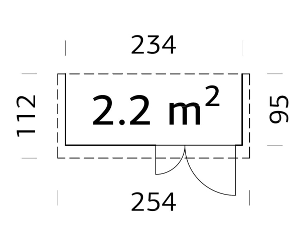 Geräteschrank Leif 2,2 m²