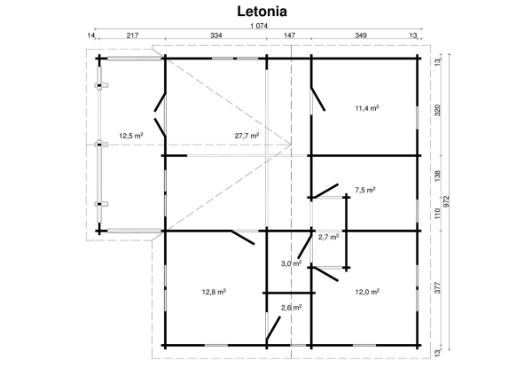 Blockhaus Letonia 70