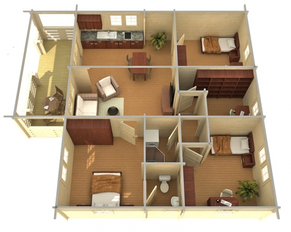 Blockhaus Letonia 70