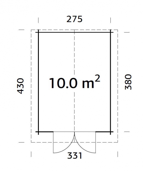 Gartenhaus Lotta 10,0 m²