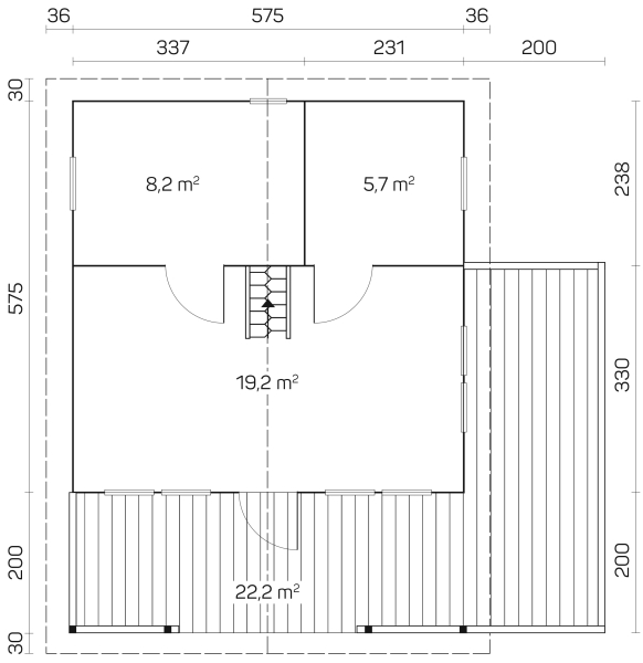 Blockhaus Mantova 70