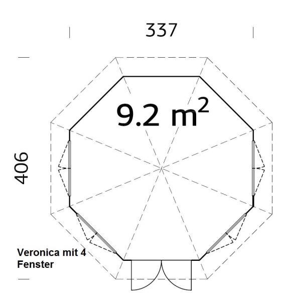 Schneller und einfacher Aufbau durch vorgefertigte Wand- und Dachelemente.