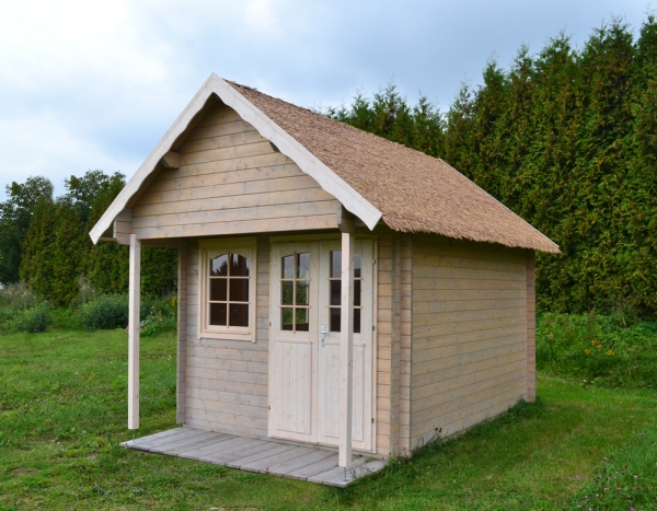 Bunkie mit alternativem Stroh- / Reetdach