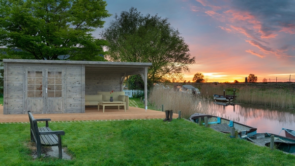 Romantik mit Merkmale für: Gartenhaus Ella 8,7 + 8,2 m².