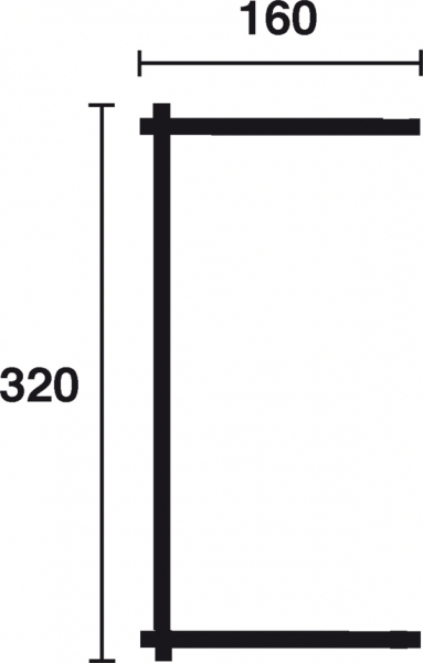 Grundriss Anbauschuppen 44-B für Gartenhäuser von Wolff Finnhaus.