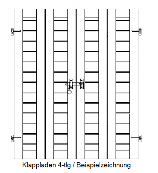 Fensterladen Palmako 70 mm
