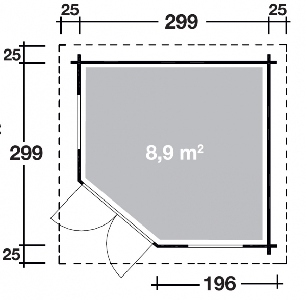 Gartenhaus Maja 40-A / Mali 3030