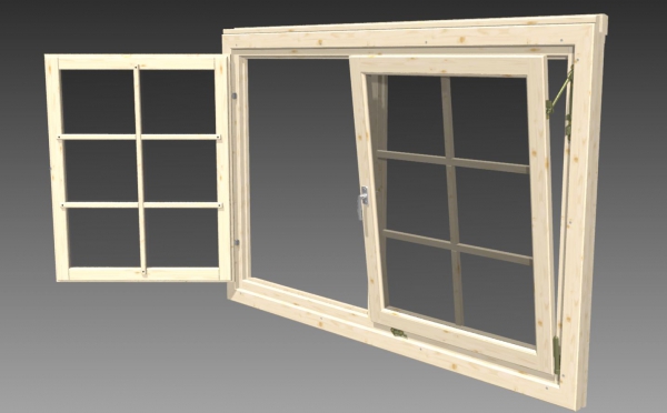 Doppelfenster mit Isolierglas
