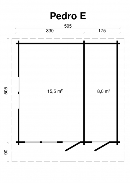 Gartenhaus Pedro 70-E