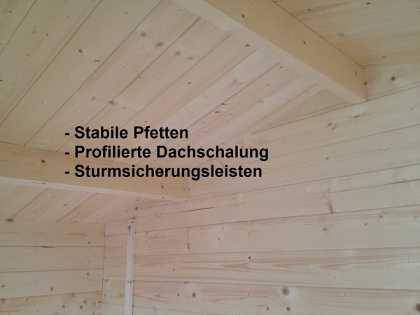 Stabile Dachkonstruktion.