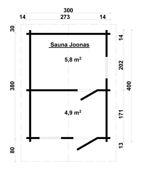 Sauna Joonas 70-Iso