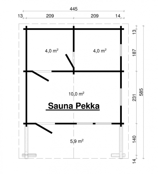 Sauna Pekka 70-Iso
