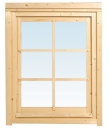Dreh-/Kipp Einzelfenster Standard gerade, Größe 0,765 x 0,99 m (Typ 1a) mit Isolierglas.